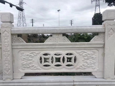 河岸漢白玉石欄板