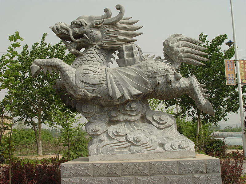 公園石雕麒麟
